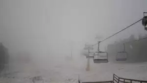 Zieleniec Gryglówka - widok z kamery na stok