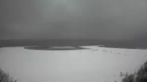 Widok na sztuczną plaże w Jarosławcu