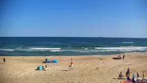 Widok z Kamery na plażę z kurortu Jastrzębia Góra