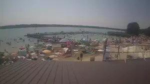 Widok na Jezioro Białe znajdujące się we wschodniej Polsce.