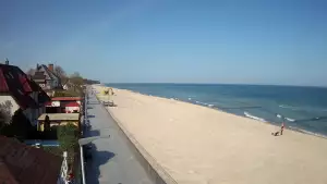 Sarbinowo plaża kamera na plaży