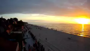 Sarbinowo plaża kamera na plaży
