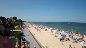 Sarbinowo plaża kamera na plaży