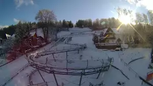Ujęcie na tory saneczkowe w KOLOROWEJ w Karpaczu