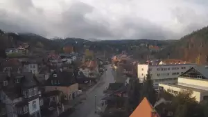 Karpacz - widok panoramiczny na deptak