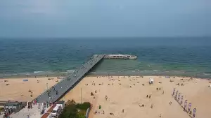 Obraz na żywo na Molo i Plażę w Kołobrzegu