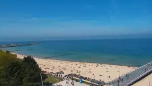 Obraz na żywo na Molo i Plażę w Kołobrzegu