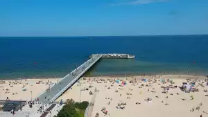 Obraz na żywo na Molo i Plażę w Kołobrzegu
