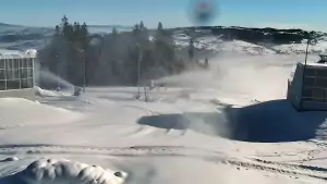 Widok na trasę nr 8 - Jankulakowski Wierch - jedna z dziewięciu kolei krzesełkowych w kompleksie Kotelnica Białczańska