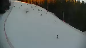 Widok na trasę narciarską nr6 w Kotelnicy Białczańskiej