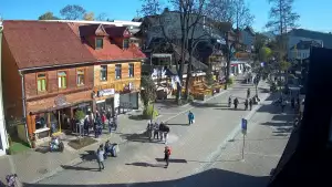Kamera Zakopane na żywo widok na deptak