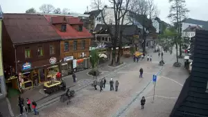 Kamera Zakopane na żywo widok na deptak