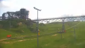 Widok na najdłuższy stok narciarski na Mazurach