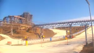 Widok na najdłuższy stok narciarski na Mazurach