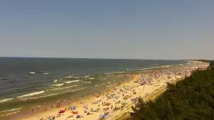 Kamera z widokiem na PLAŻĘ i MORZE w Łebie