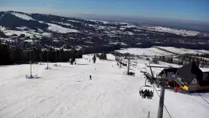 Widok panoramiczny na stok Grapa Litwinka Czarna Góra.