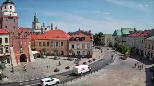 Widok z Kamery na Plac Łokietka w Lublinie