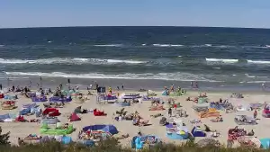 Widok z Kamery na plażę w Międzywodziu