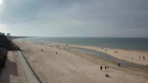 Międzyzdroje plaża zachód cudowny widok z kamery online.