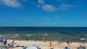 Kamera Mrzeżyno z widokiem na morze.