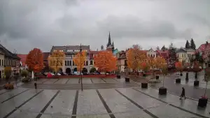 Widok z kamery na Myślenice – miasto powiatowe w woj. małopolskim.
