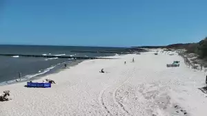 Widok z kamery na molo i plażę w Niechorzu - NOWOŚĆ