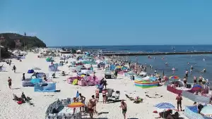 Widok z kamery na molo i plażę w Niechorzu - NOWOŚĆ
