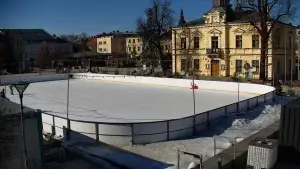 Ujęcie z kamery na Nowy Targ.