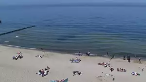 Widok z Kamery na plażę w Rewalu