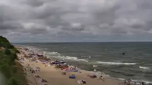 Widok z Kamery na plażę w Rewalu