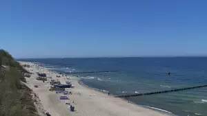 Widok z Kamery na plażę w Rewalu