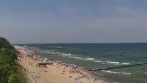 Widok z Kamery na plażę w Rewalu