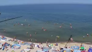 Widok z Kamery na plażę w Rewalu