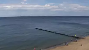 Widok z Kamery na plażę w Rewalu