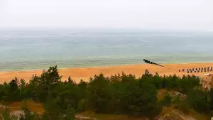 Widok na plażę w ROGOWIE