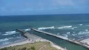 Kamera z widokiem na plażę w Rowach woj. pomorskie.