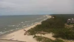 Kamera z widokiem na plażę w Rowach woj. pomorskie.