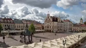 Widok z Kamery na Stary Rynek w Rzeszowie na żywo