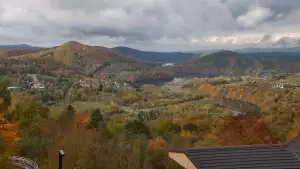 Solina - widok z górnej stacji kolei gondolowej Jawor