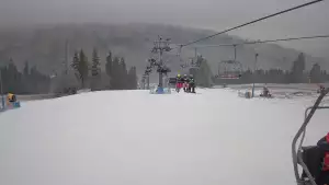 Ski Suche - widok z górnej stacji ośrodka narciarskiego