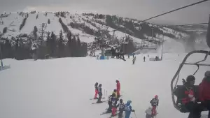 Ski Suche - widok z górnej stacji ośrodka narciarskiego