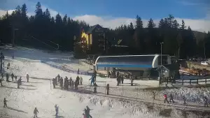 Widok z Kamery na stok SUDETY-LIFT