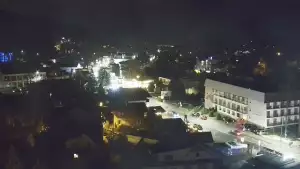 SZCZYRK - widok z kamery na deptak w Szczyrku