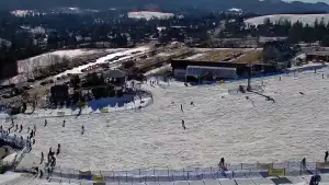 Widok na panoramę gór ze stacji narciarskiej Polana Szymoszkowa