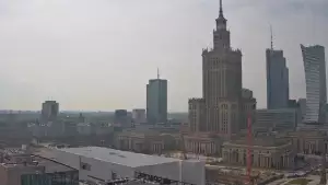 Obraz na Pałac Kultury i Nauki w Warszawie na żywo