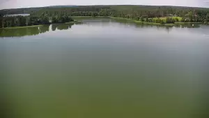 Widok na Jezioro Wdzydze na Kaszubach