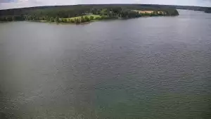 Widok na Jezioro Wdzydze na Kaszubach