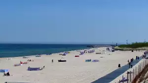 Kamera Władysławowo na plażę, promenadę, aleję gwiazd, wejście nr 5