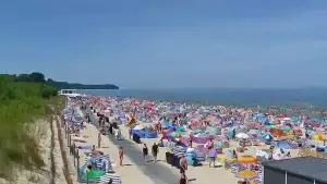 Kamera Władysławowo na plażę, promenadę, aleję gwiazd, wejście nr 5
