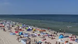 Kamera w Kołobrzegu z widokiem na plażę